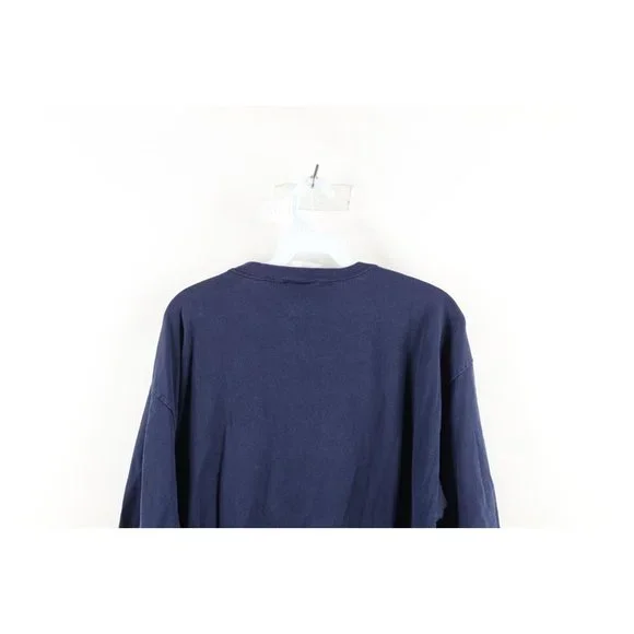 Vintage 90s Mens Large Faded Spell Out University of Michigan Henley T-Shirt USA - Picture 7 of 8